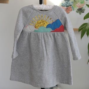 Rainbow sweatshirt dress